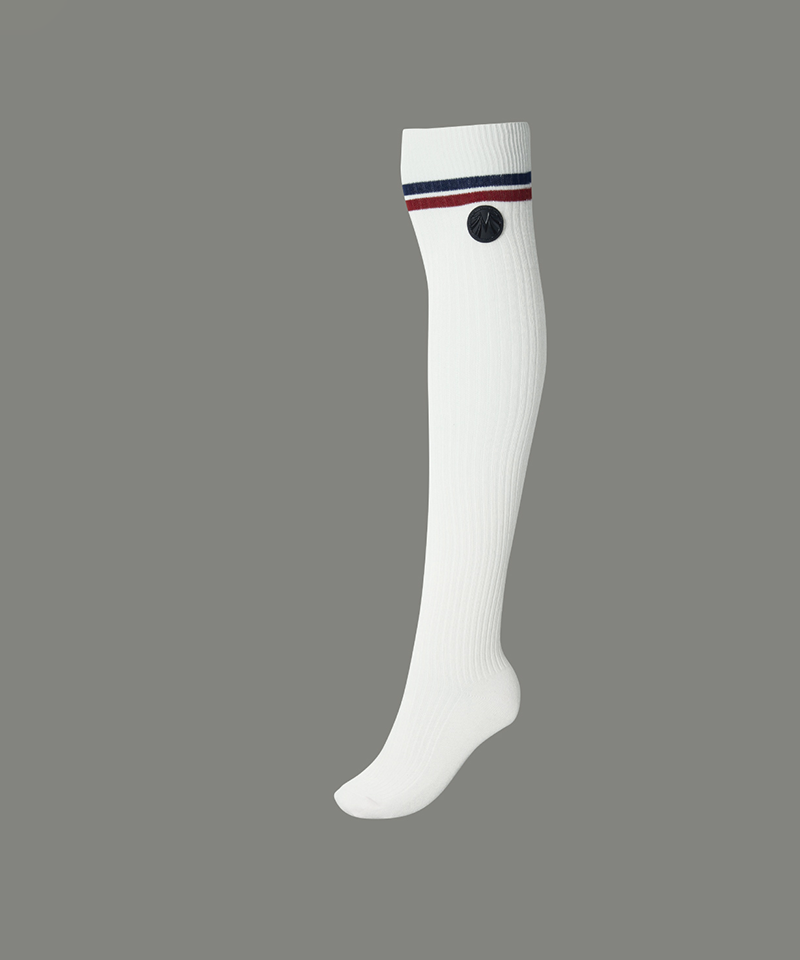 Slim Golf 50cm Over The Knee Socks - Ivory