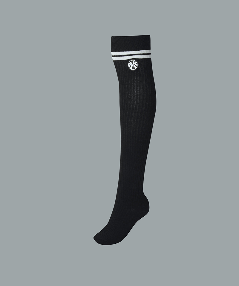 Slim Golf 50cm Over The Knee Socks - Black
