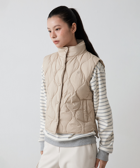 FORDI Airy Duck Down Vest - Beige