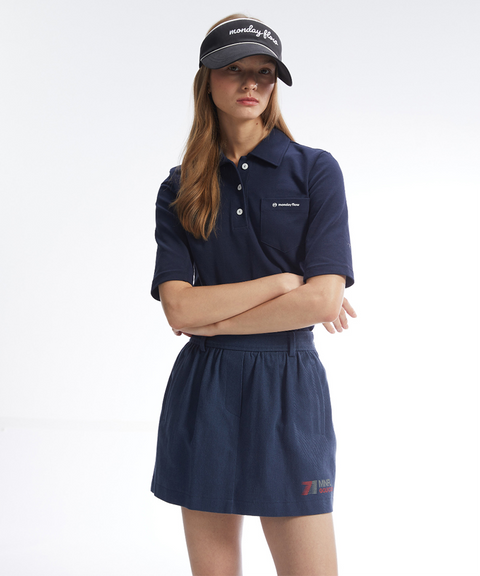 Monday Flow Classic Half Sleeve Top - Dark Navy