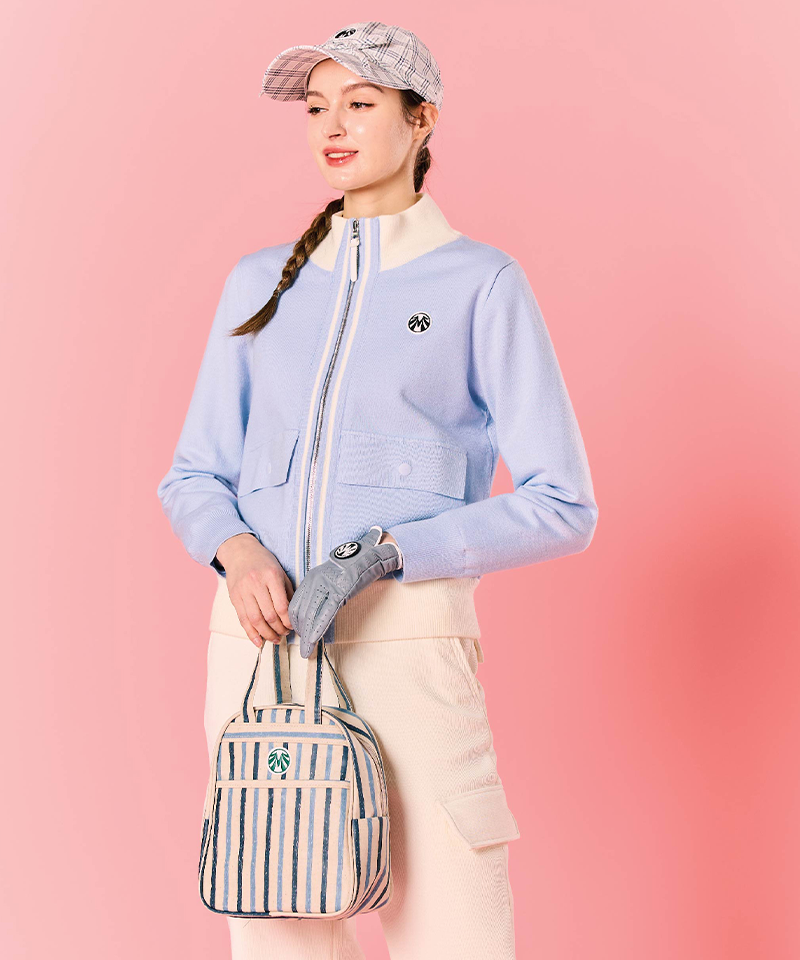 [Warehouse Sale] Compact And Practical Insulated Tote Bag - Stripe