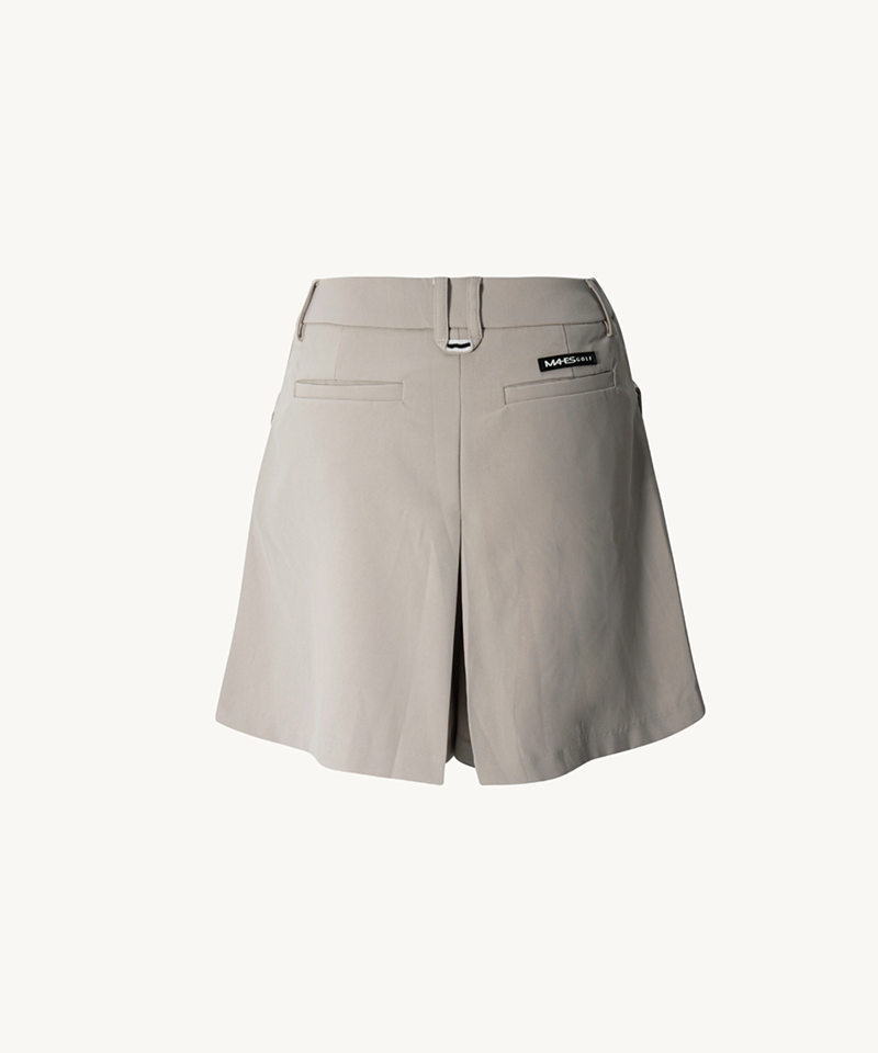 A Line Classic Pleated Pants - Beige