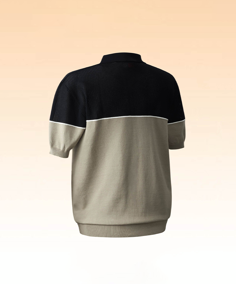 Men's Non-Clingy Perforated Cooling Half-Zip Knit - 3 Colors Men's Non-Clingy Perforated Cooling Half-Zip Knit - 3 Colors