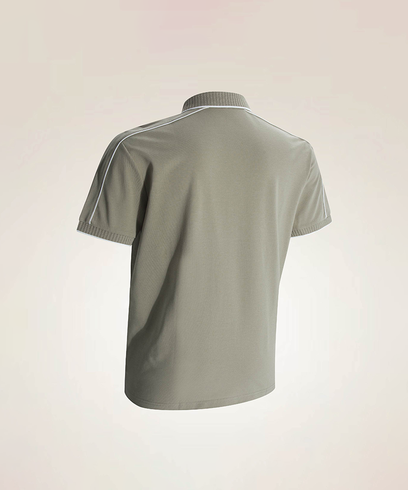 Men's Functional Silket Cotton Jacquard Polo Shirt - 3 Colors