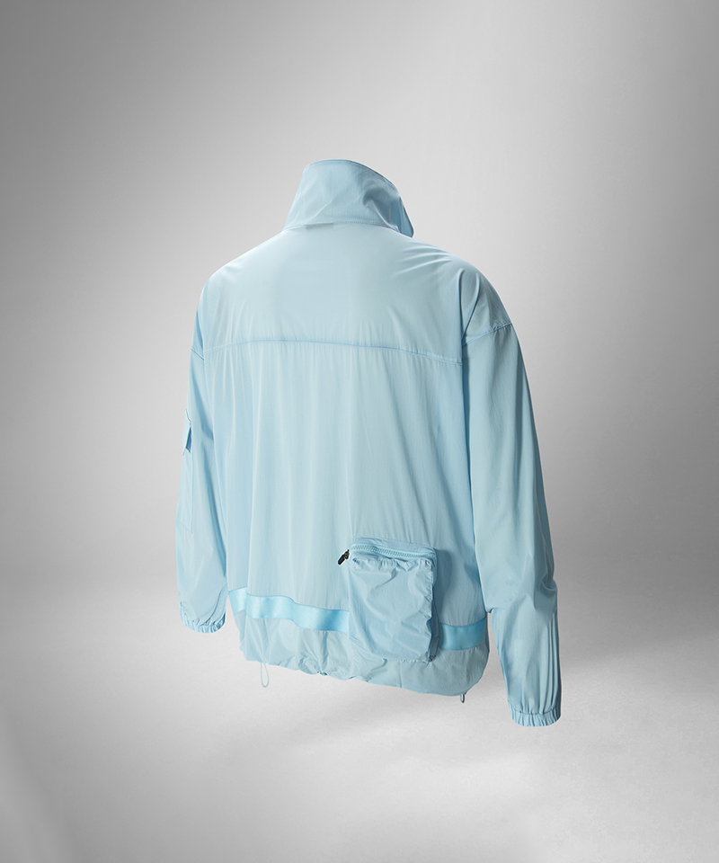 Men's Ultralight 4-Way Stretch Wind & Sun Breaker Anorak - Sky Blue