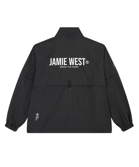 Jamie West Detachable Half Zip-up Anorak - Black