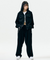 Jamie West Corduroy Three Tuck Wide Pants - Black