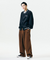 Jamie West Corduroy Three Tuck Wide Pants - Brown