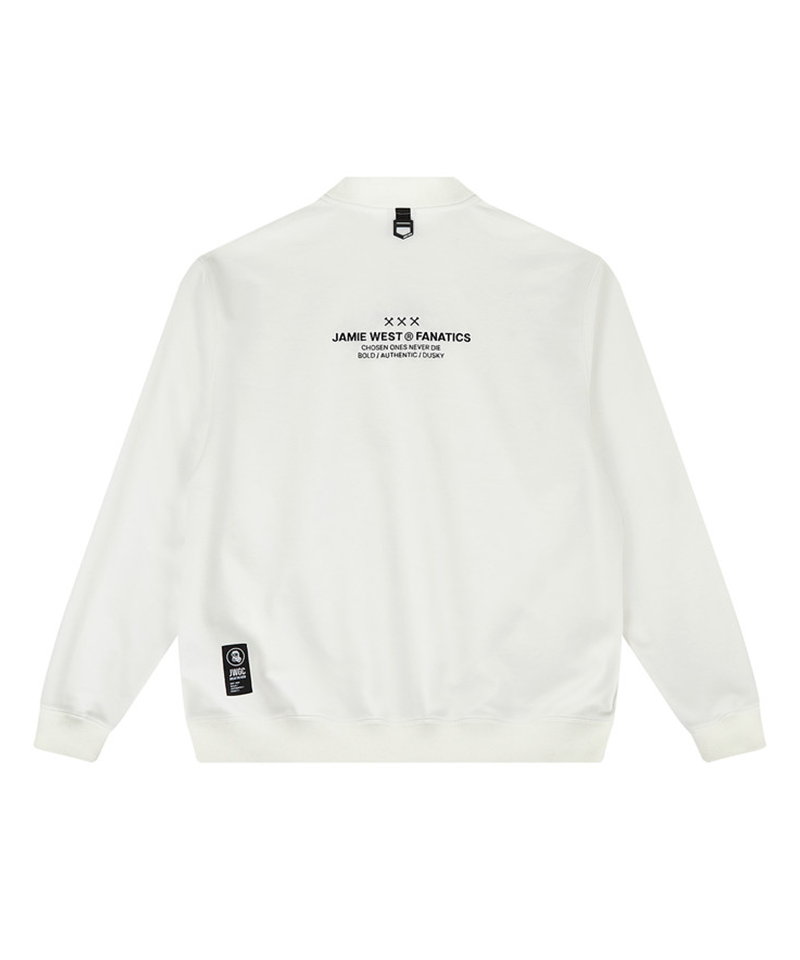 Jamie West Gorden Mockneck Pocket Sweatshirts - White