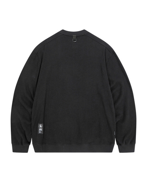 Jamie West Henley-Neck Pocket Knit MTM - Black