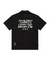 Jamie West Lettering Open Collar Shirts - Black