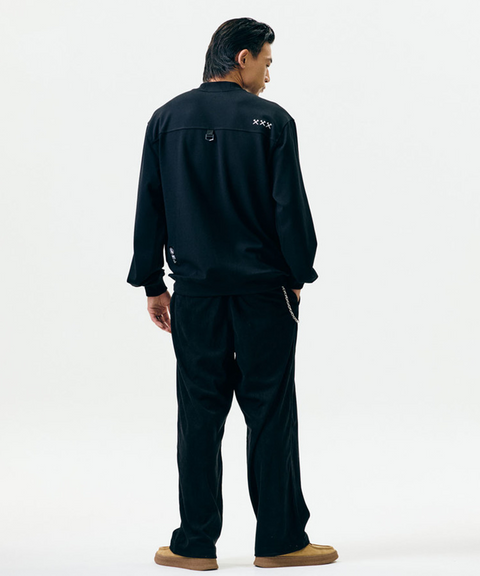 Jamie West Nick Mock-Neck Sweatshirts - Black