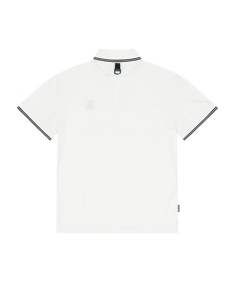 Jamie West Nick Stripe Collar Point Essential P-Shirts - White
