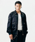 Jamie West Nylon Collar Point Aviator Jacket - Black