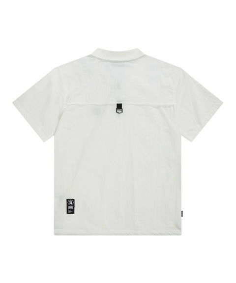 Jamie West Nylon Halfzipup P-Shirts - White