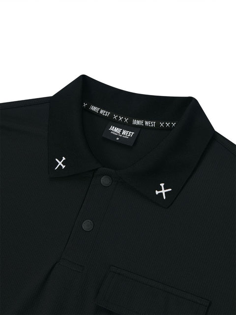 Jamie West Performance Pocket P-Shirts- Black