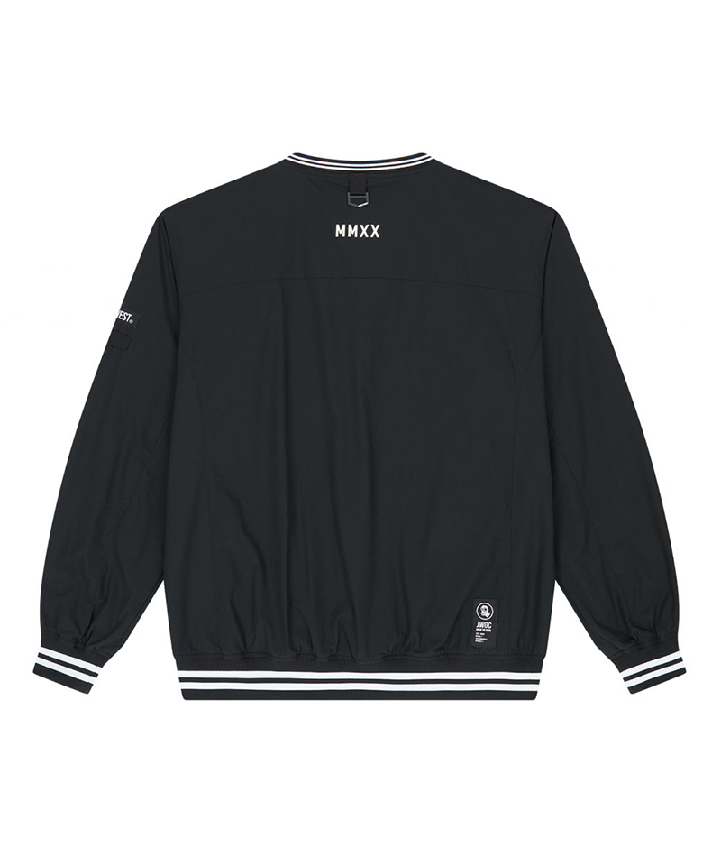 Jamie West US Roundneck Woven Pullover - Black