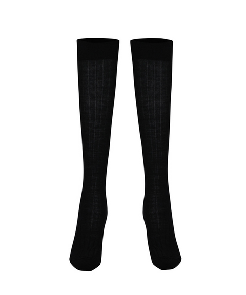 Anell Golf Lin Knit Socks - Black