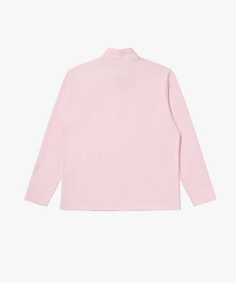 MCC Men's Half Zip Up T-Shirt - Pink