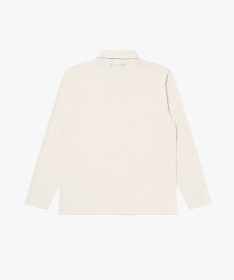MCC Men's Tour L/S Polo Shirt - Ivory