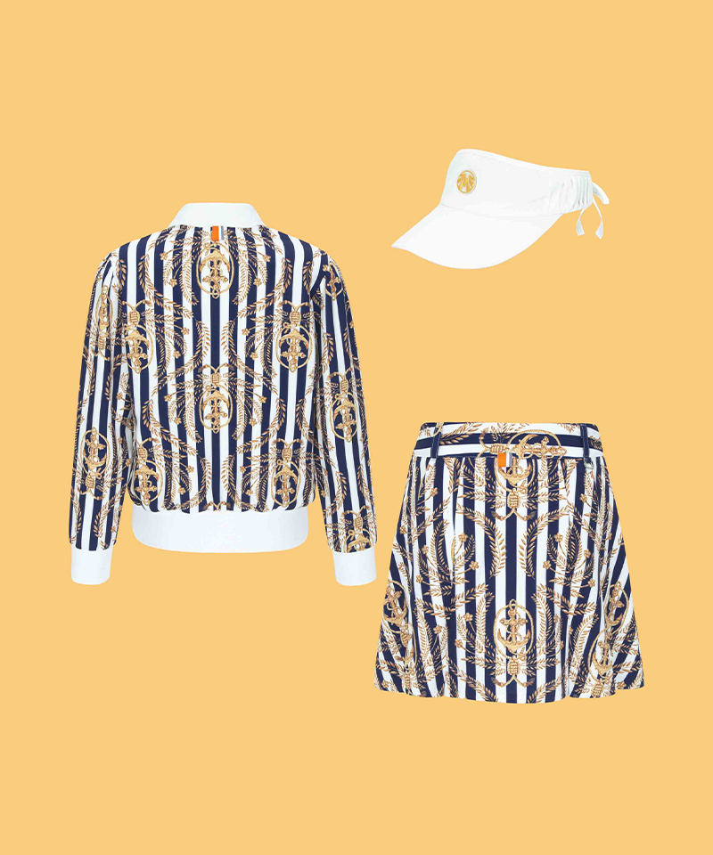 Label Saint Royal Coordination Set (Top+Skirt+Visor)