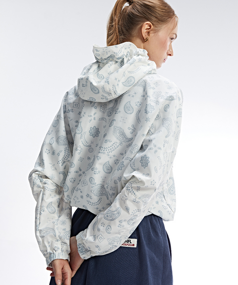 Monday Flow Paisley Windbreaker - White