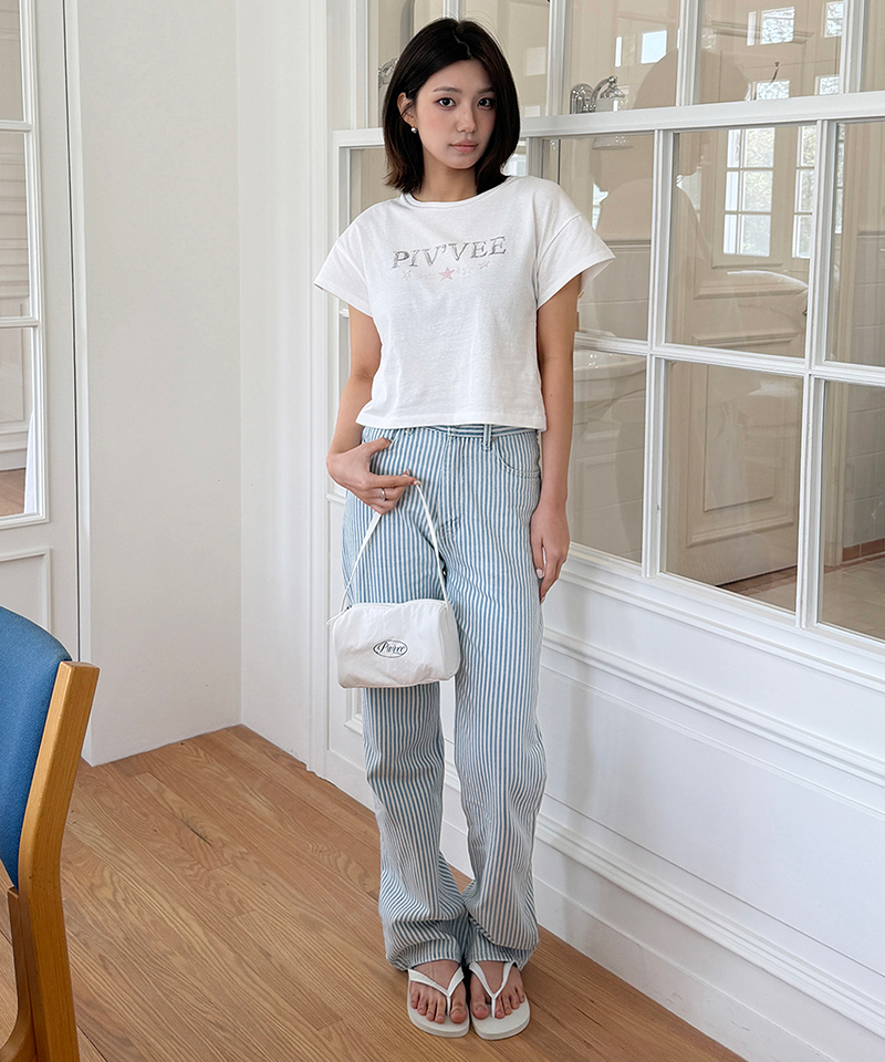 PIV'VEE Drawing Graphic T-Shirt - Cloud White