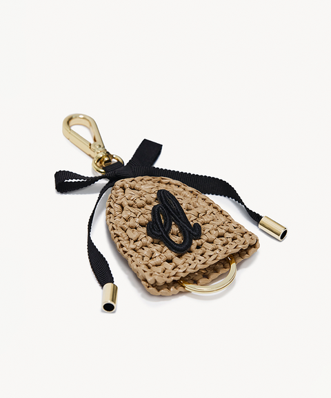 CLAVE Raffia Key Charm - Black