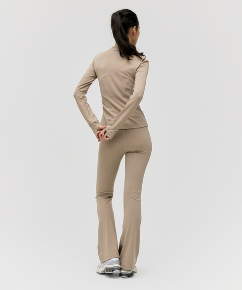Goal Studio Women's Athletic Jersey Pants - Dark Beige