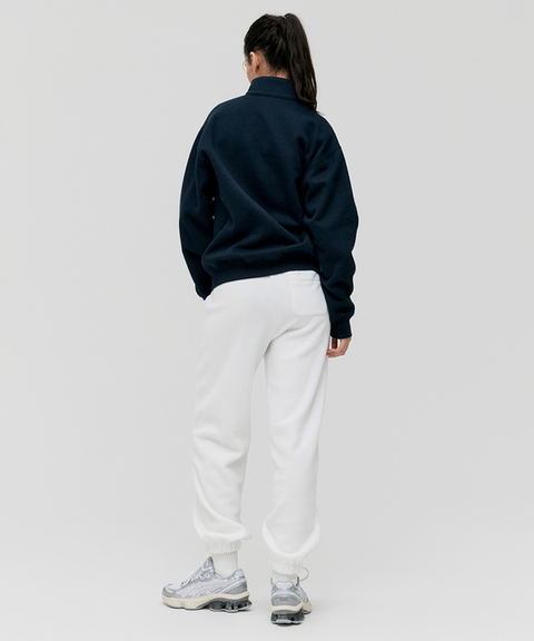 Goal Studio Women's Essential Brushed Quarter Zip-Up Tee - Navy