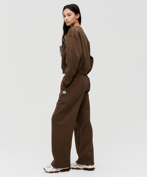 Goal Studio Women's Essential Brushed Sweat - Dark Brown