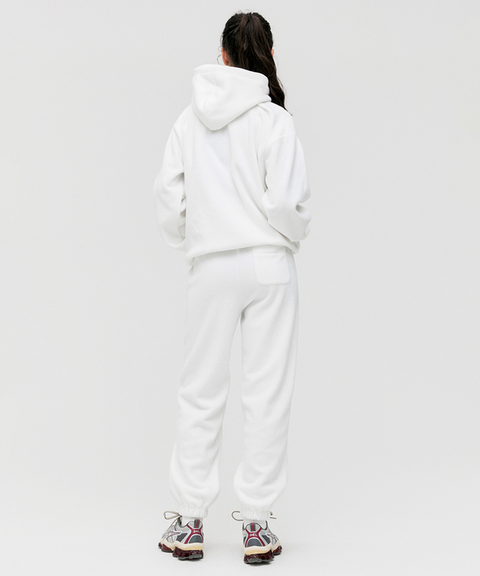 Goal Studio Women's Essential Microfleece Hoodie - Off White