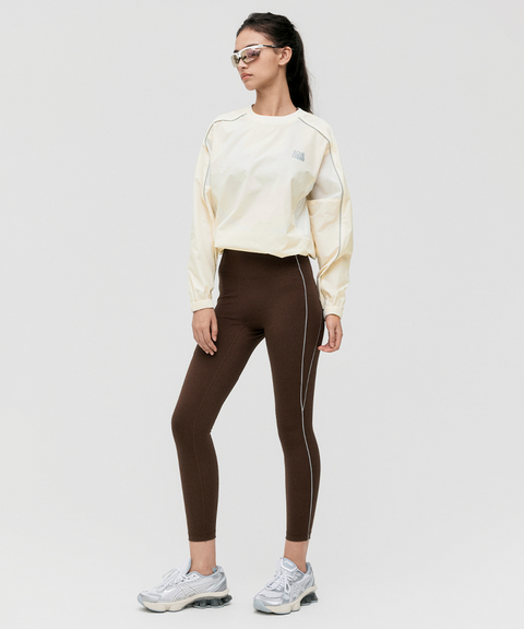 Goal Studio Women's Essential Stretch Wind Pullover - Cream