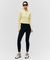 Goal Studio Women's Grid Fleece Quarter Zip-Up Tee - Light Yellow