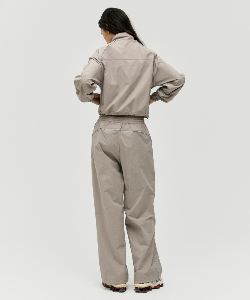 Goal Studio Women's Stretch Track Jacket - Dark Beige