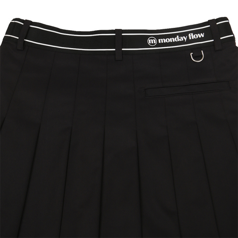Monday Flow Wink Pleated Skirt - Black