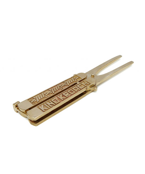 Jamie West X KK Balisong Divot Repair - Gold