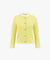 FAIRLIAR Sleeve Frill Jacket Cardigan - Yellow