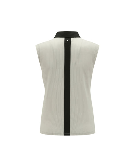ANEW Golf Women's SM Collared Sleeveless - Light Beige