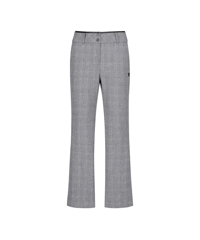 [Warehouse Sale] ANEW Golf: Women Check Boots Cut Long Pants - Gray