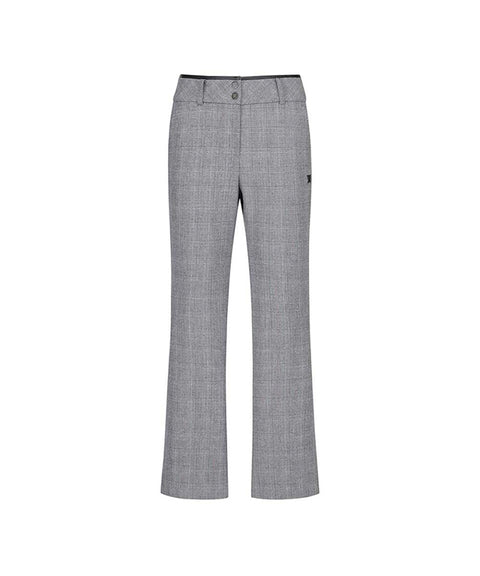 [Warehouse Sale] ANEW Golf: Women Check Boots Cut Long Pants - Gray