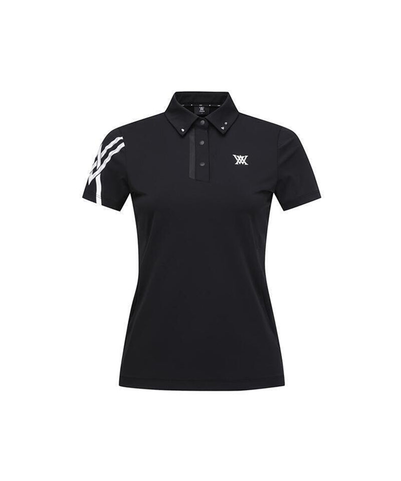 ANEW Golf Women's SM Logo Point Short T-Shirt - Black