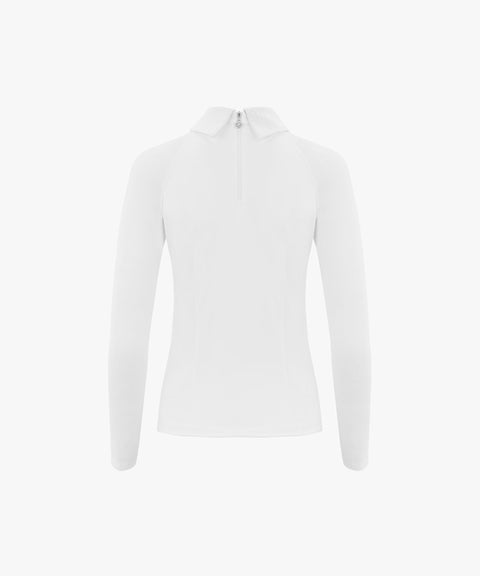 FAIRLIAR Dot Sha Collar Cool T-Shirt - White