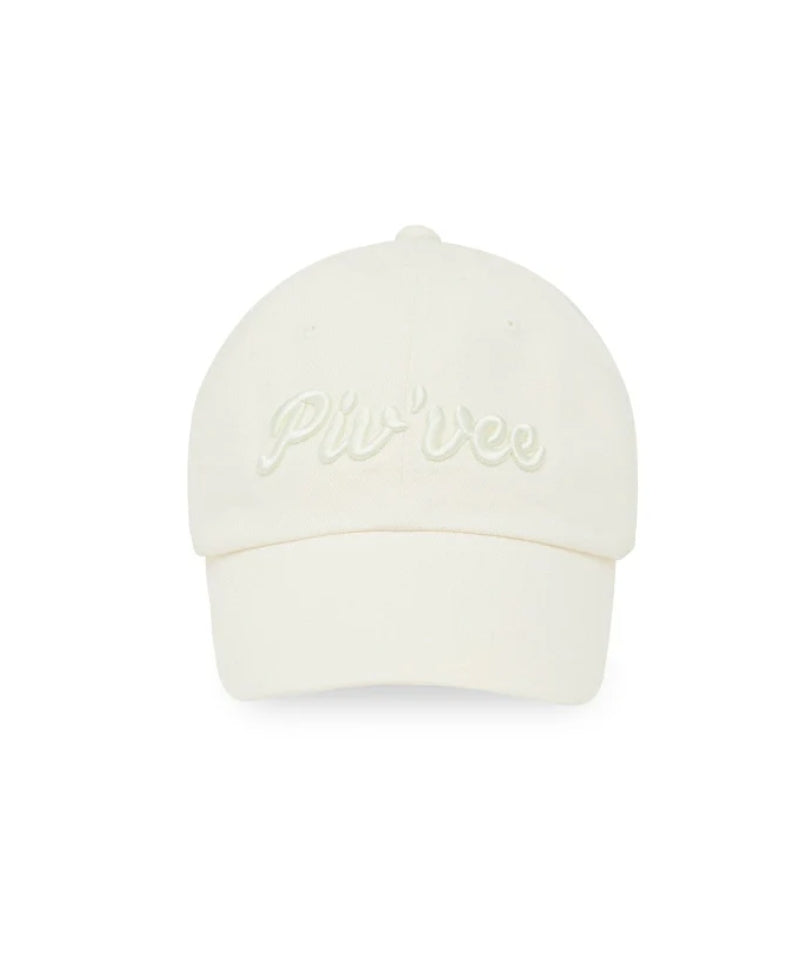 Logo Embroidered Ball Cap Sand Beige