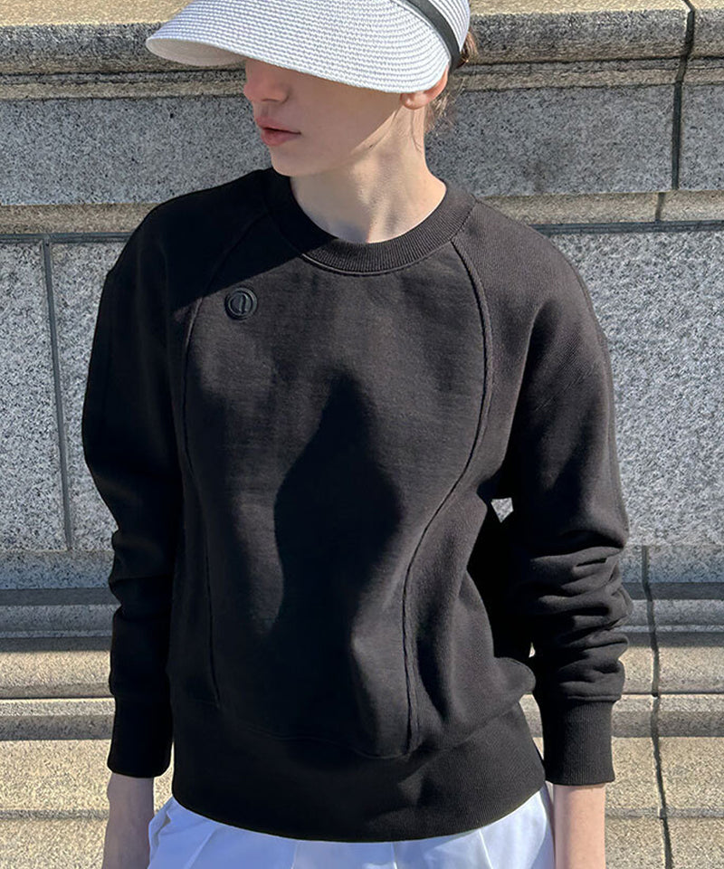 Anell Golf Stretch Combo Sweatshirt - Black