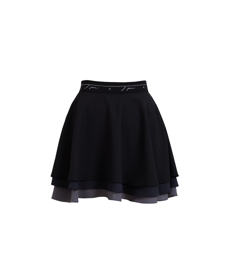 J.Jane Can-can Flare Skirt - Black