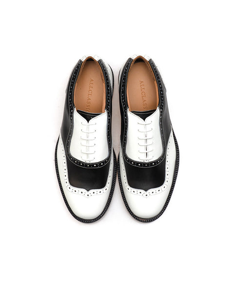 ALL CLASSIC Golf Wingtip Classic Golf Shoes - Black