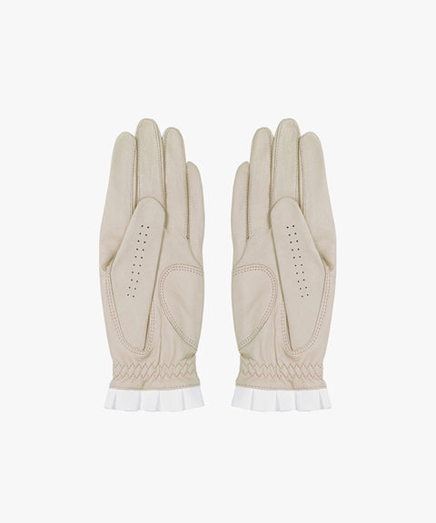 FAIRLIAR Colored Sheepskin Gloves - Beige