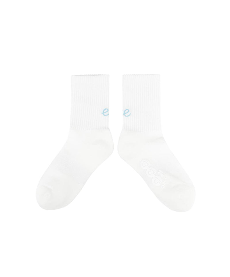 PIV'VEE ee Logo Socks - Cloud White