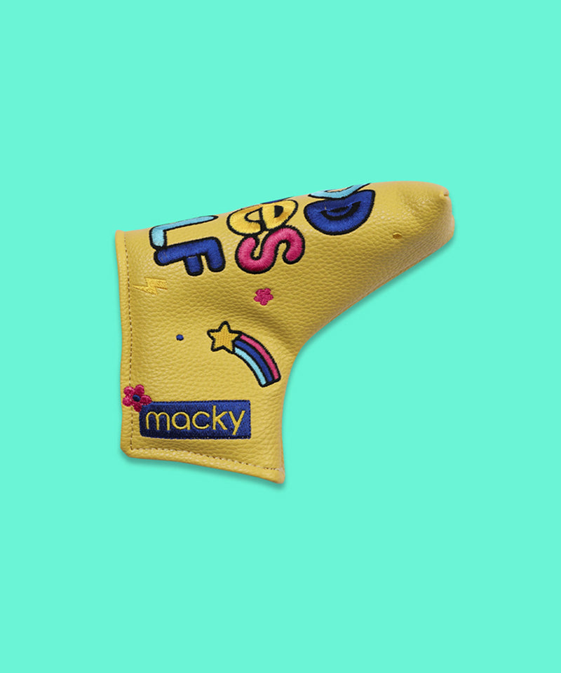 MACKY Golf: Good Vibe Straight Putter Cover - Mustard